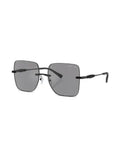 Michael Kors Womens Geometric Rimless Sunglasses In Black