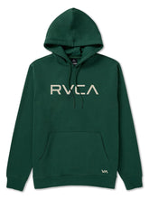 RVCA Mens Big RVCA Hoodie In Grass Green