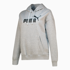 Puma Womens Ess No.1 Logo Light Grey Comfort Hoodie