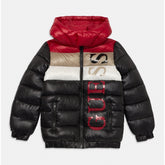Guess Boys Padded Long Sleeve Puffer Jacket In Black