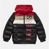Guess Boys Padded Long Sleeve Puffer Jacket In Black