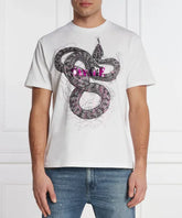 Just Cavalli 76Oahg02 Cj318 Cotton Meduim T-Shirt White