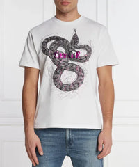 Just Cavalli 76Oahg02 Cj318 Cotton Meduim T-Shirt White