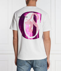 Just Cavalli 76Oahg02 Cj318 Cotton Meduim T-Shirt White