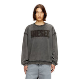 Diesel Mens S-Boxt-Raw V1 Sweatshirt In Grey