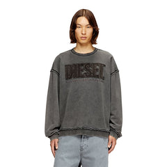 Diesel Mens S-Boxt-Raw V1 Sweatshirt In Grey