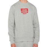 Jeep Mens Icon Crew Neck Sweatshirt In Grey