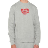 Jeep Mens Icon Crew Neck Sweatshirt In Grey