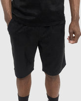 Soviet Mens Medal Velvety Track Shorts In Black
