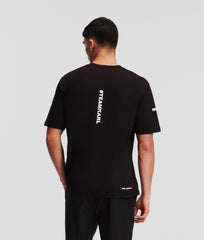 Karl Lagerfeld 245M1726 Paris Flock T-Shirt Black