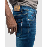 Soviet Mens Hatton #6 Bootleg Jeans In Denim Blue