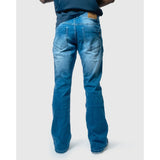 Soviet Mens Hatton #6 Bootleg Jeans In Denim Blue