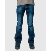 Soviet Mens Hatton Fashion Bootleg Jeans In Dark Indigo
