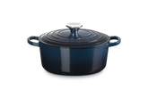 Le Creuset S Round Cocotte In Nuit