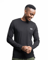 Soviet Mens Kobi Long Sleeve T-Shirt In Black