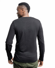 Soviet Mens Kobi Long Sleeve T-Shirt In Black