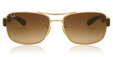 Ray-Ban Mens Active Lifestyle Sunglasses In Gold And Havana Brown