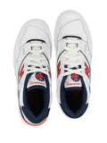 New Balance Mens Basketball 550 Sneakers In White/Navy Blue/Red