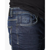 Soviet Mens Terminator #9 Skim Leg Jeans In Navy