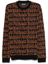 Just Cavalli 77Oafm04 Cmn77 Gothic Logo Jacquard Multi