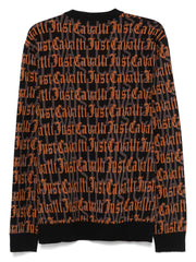 Just Cavalli 77Oafm04 Cmn77 Gothic Logo Jacquard Multi