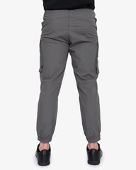 Soviet Mens Kenobi Fashion Cargo Joggers in Graphite