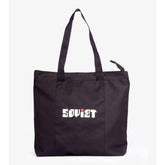 Soviet Mens Disco Ladies Tote Bag In Black