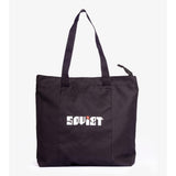 Soviet Mens Disco Ladies Tote Bag In Black