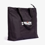 Soviet Mens Disco Ladies Tote Bag In Black