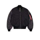 Alpha Industries Mens Ma-1 Embroidered Back Jacket In Black