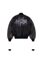 Alpha Industries Mens Ma-1 Embroidered Back Jacket In Black