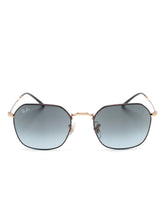 Ray-Ban Jim Black On Arista Unisex Sunglasses In Black & Gold