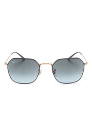 Ray-Ban Jim Black On Arista Unisex Sunglasses In Black & Gold