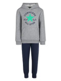 Converse Boys Pull Over Hoodie And Trackpant Set In Navy