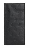 Polo Monogram Emboss Travel Folder In Black