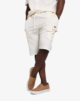 Soviet Mens Piccolo Track Shorts In Off White