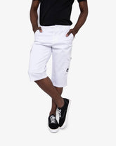 Soviet Mens Comets Clam Digger Cargo Shorts In White