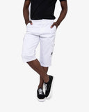 Soviet Mens Comets Clam Digger Cargo Shorts In White