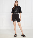 Karl Lagerfeld Womens Ikonik2.0 Bike Pyjama Shorts In Black