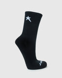 Soviet Mens Blackbird 2 Pack Long Tennis Socks In Black & White