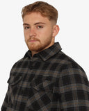 Soviet Mens Button Through Checked Jacket In Black