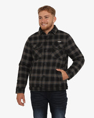 Soviet Mens Button Through Checked Jacket In Black