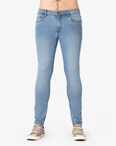 Soviet Mens Cormac Slim Leg Jeans In Light Blue