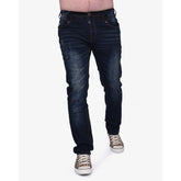Soviet Mens Gleam Modern Fit Slim Leg Jeans In Blue Black