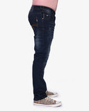 Soviet Mens Gleam Modern Fit Slim Leg Jeans In Blue Black