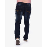 Soviet Mens Gleam Modern Fit Slim Leg Jeans In Blue Black