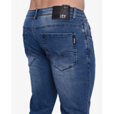 Soviet Minori Mens Fashion Skinny Skinny Jeans Dark Indigo
