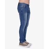 Soviet Minori Mens Fashion Skinny Skinny Jeans Dark Indigo
