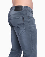 Soviet Mens Trooper #9 Slim Leg Jeans In Metallic Blue