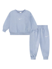 Nike Boys Essentials Fleece Crew Set In Cobalt
